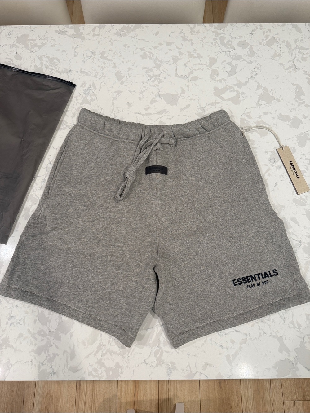 Fear of God ESSENTIALS Dark Oatmeal Shorts NWT